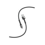 Кабель Smartbuy S26, USB - micro-USB, 3A output, нейлоновая оплетка, 1м, черный