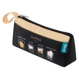 Пенал мягкий Först "Coffee in the assortment", 1 отделение, 1 карман,200*95*60,полиэстер