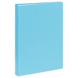 Папка с 40 вкладышами СТАММ А4, 21мм, 500мкм, пластик, пастель, голубая