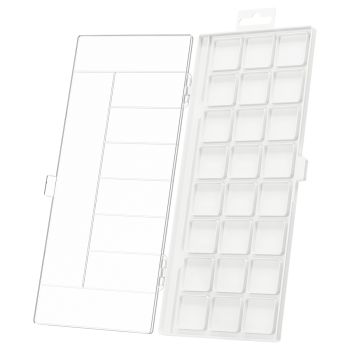 Палитра Гамма, 24 ячейки, с крышкой, пластик