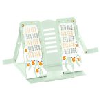 Подставка для книг СТАММ, металлическая, регулируемый угол наклона, с держателем, "Гуси"