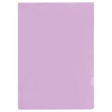 Папка-уголок СТАММ А4, 100мкм, пластик, прозрачная, фиолетовая