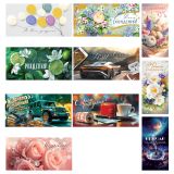 Конверт для денег Горчаков ГК "Ассорти №23", 84*168мм, блестки,10 дизайнов