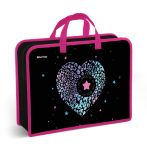 Папка с ручками 1 отделение, А4 Berlingo "Beauty", 340*245*100мм, пластик, на молнии