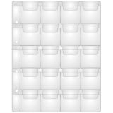 Лист для альбома OfficeSpace "Optima" на 20 монет 42*45, 120мкм