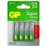 Батарейка GP Super G-Tech AA (LR6) 15A алкалиновая, BC4 (промо 3+1)