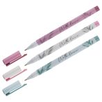 Ручка шариковая MESHU "Grace twigs" синяя, 0,5мм, корпус ассорти