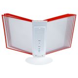 Демосистема настольная OfficeSpace с 10 панелями А4, красная